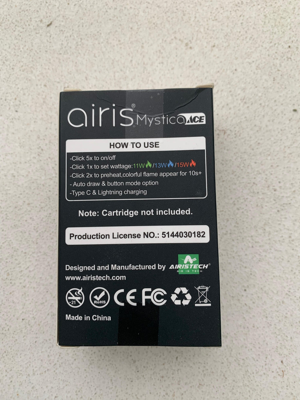Airis Mystica ACE Vaporizer Battery Cart