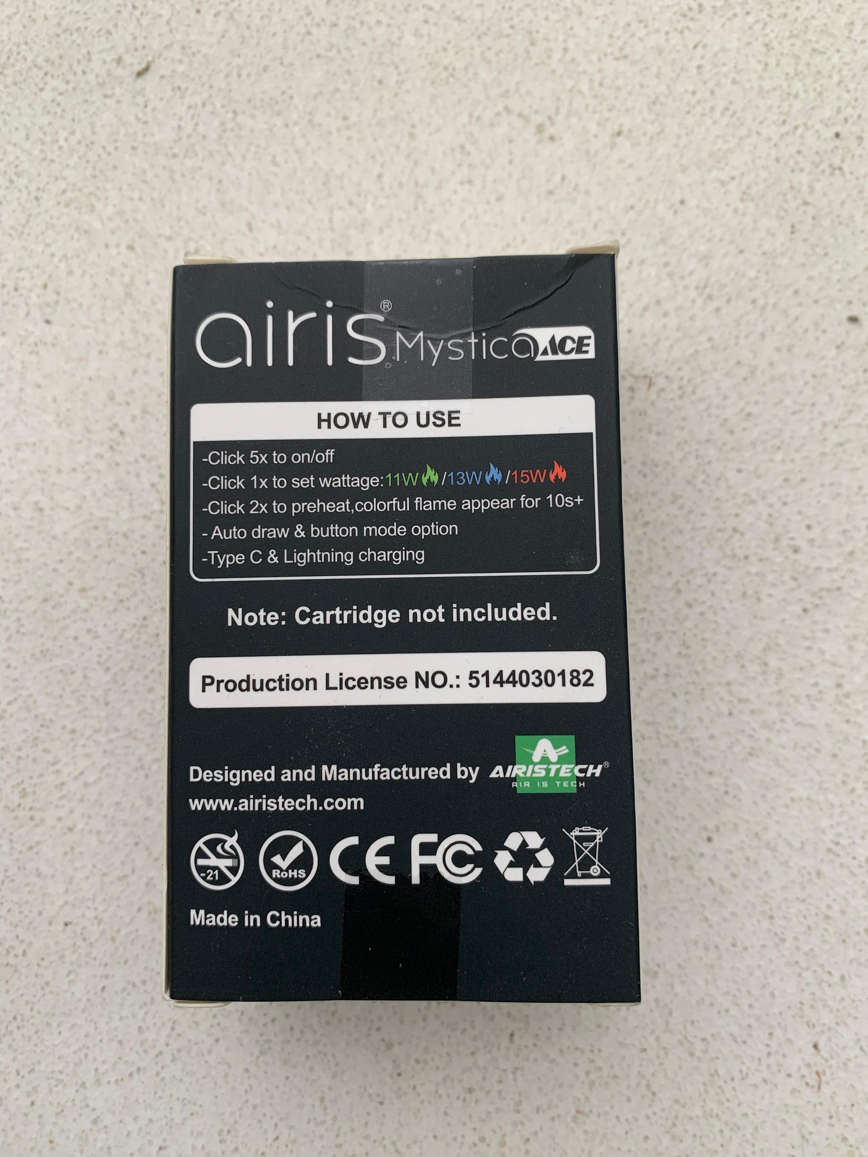 Airis Mystica ACE Vaporizer Battery Cart