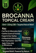 Brocanna CBD Topical Cream 50ml | 333mg CBD