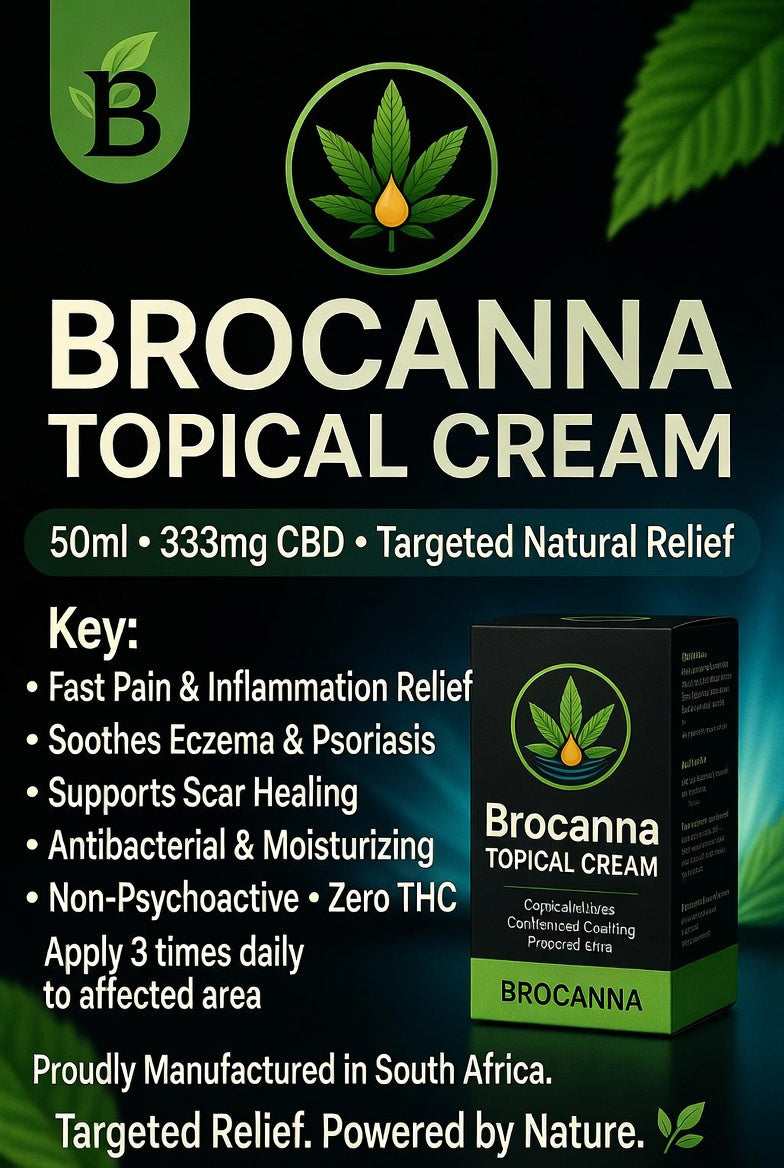 Brocanna CBD Topical Cream 50ml | 333mg CBD