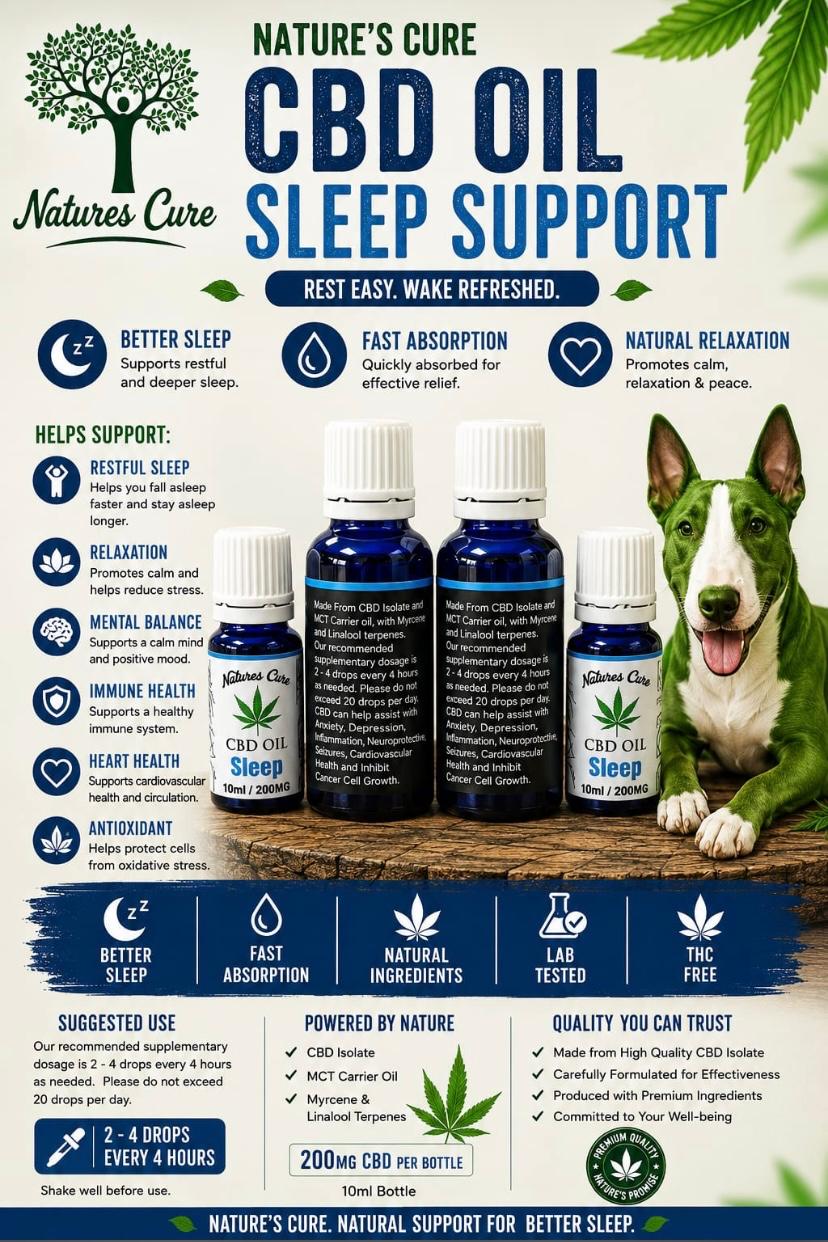 CBD Oil Sleep Support | Restful Sleep, Relaxation & Overnight Recovery