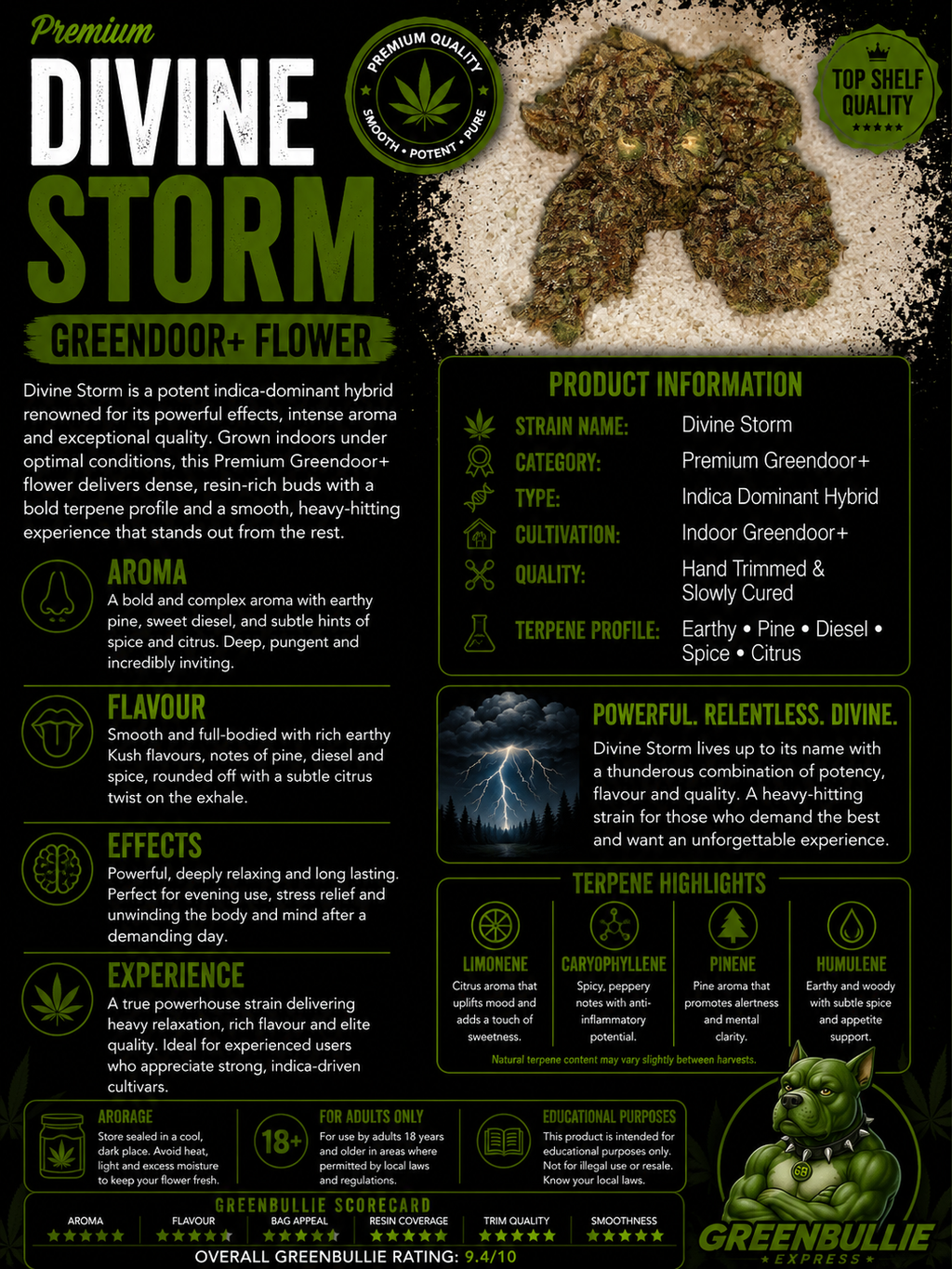 Divine Storm | Premium Greendoor+ Flower