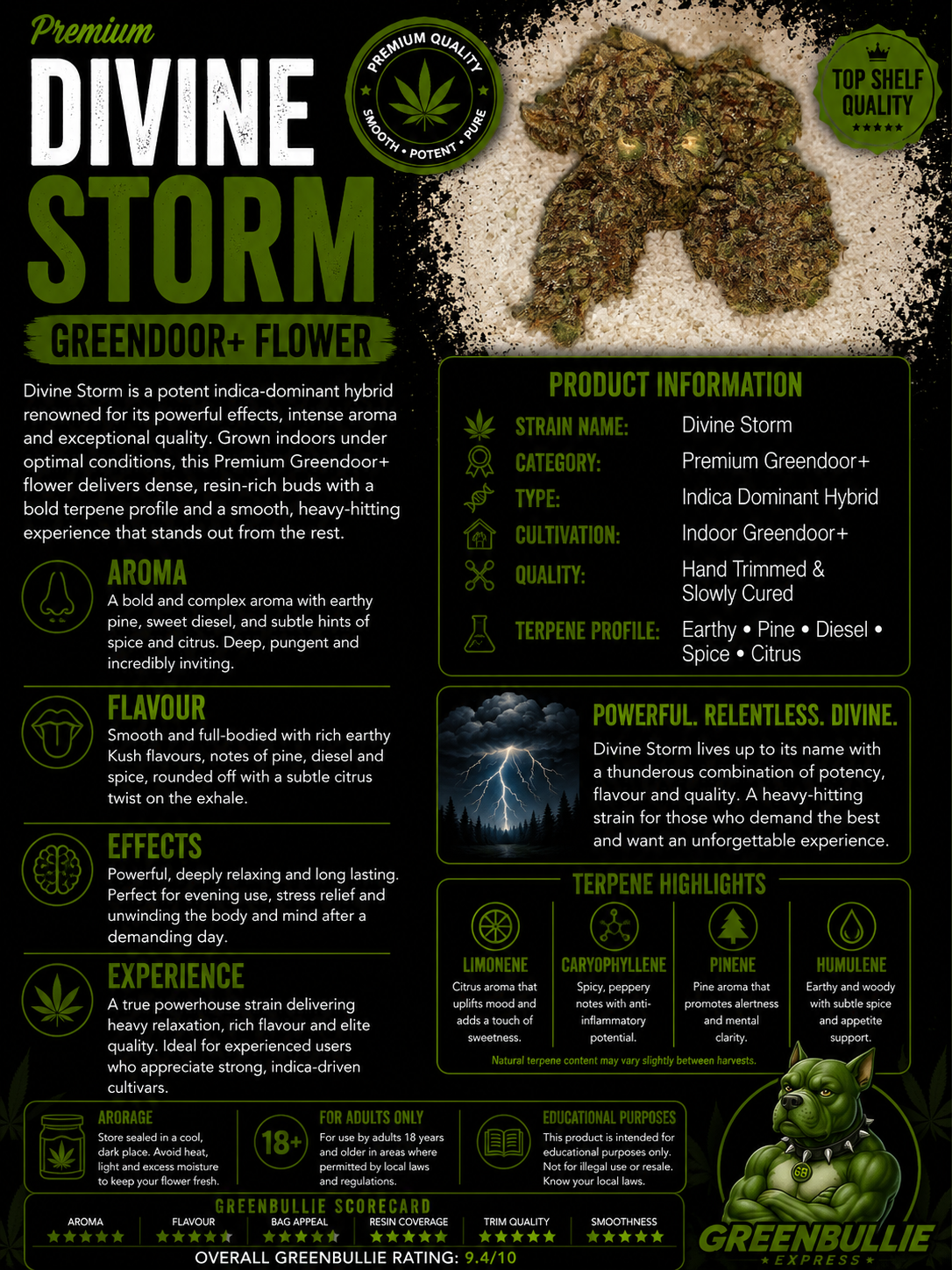 Divine Storm | Premium Greendoor+ Flower