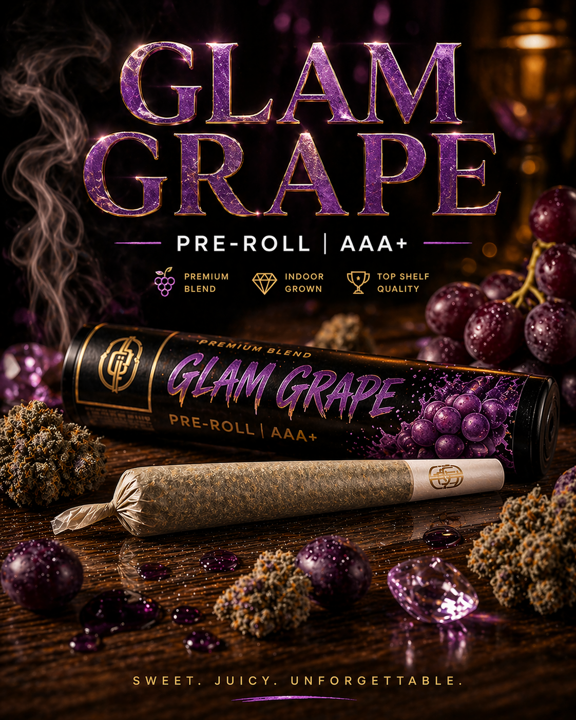 Glam Grape — Pre-Roll | AAA+