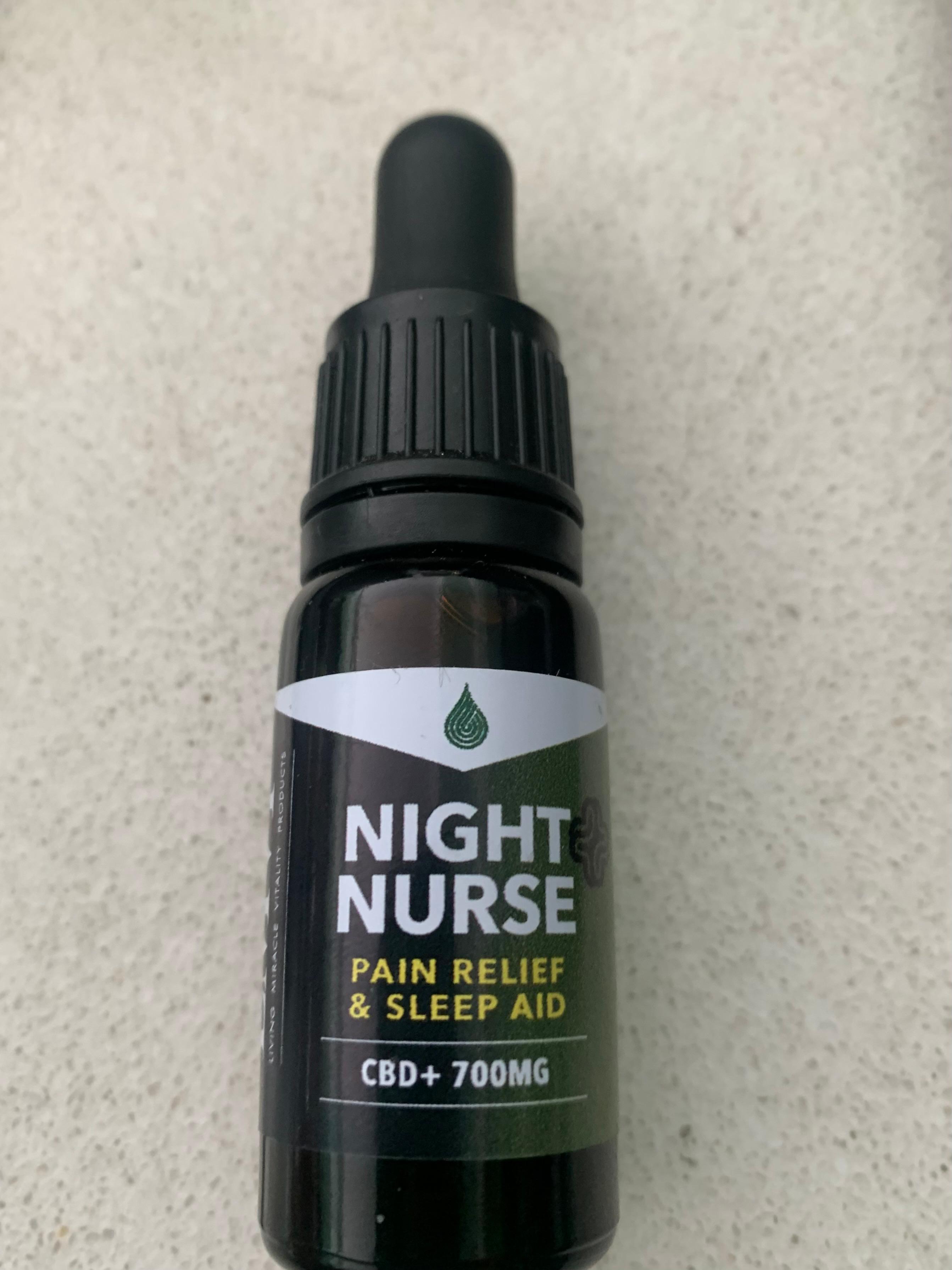 LMVP Night Nurse Oil — CBD+700MG's 10ml | Wellness Range