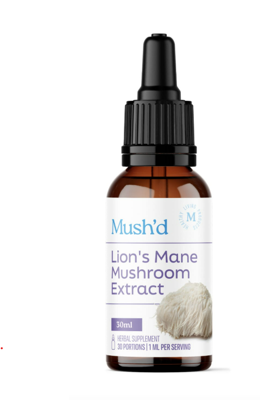 Mush’d Lion’s Mane Mushroom Extract — 30ml (30 Servings | 1ml per Serving)
