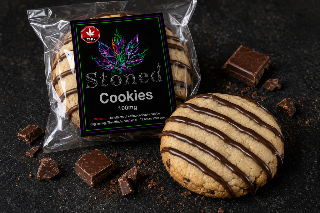 Stoned Cookies | Chocolate Drizzle | 100mg THC