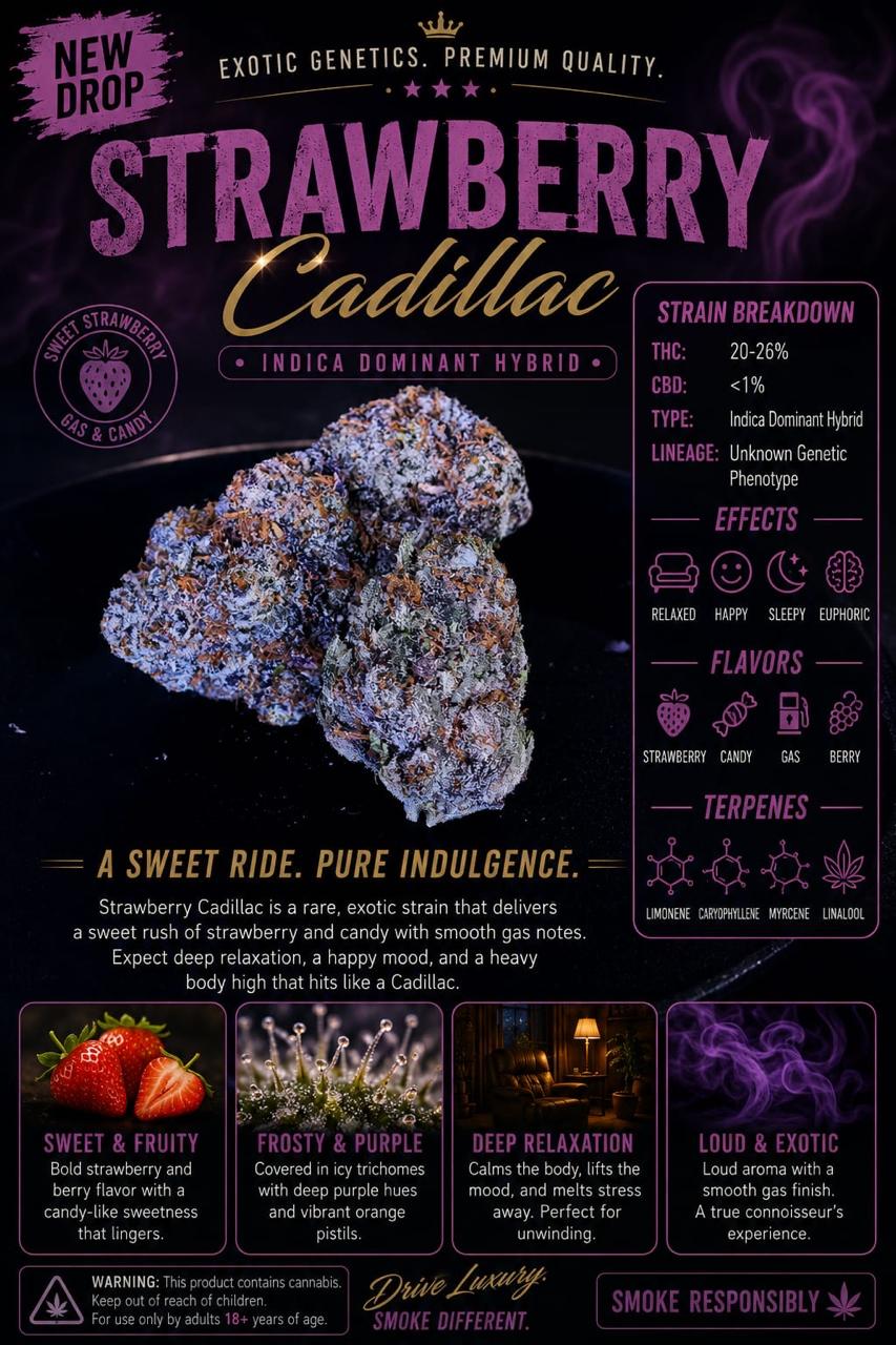 Strawberry Cadillac (Indica)AAA+