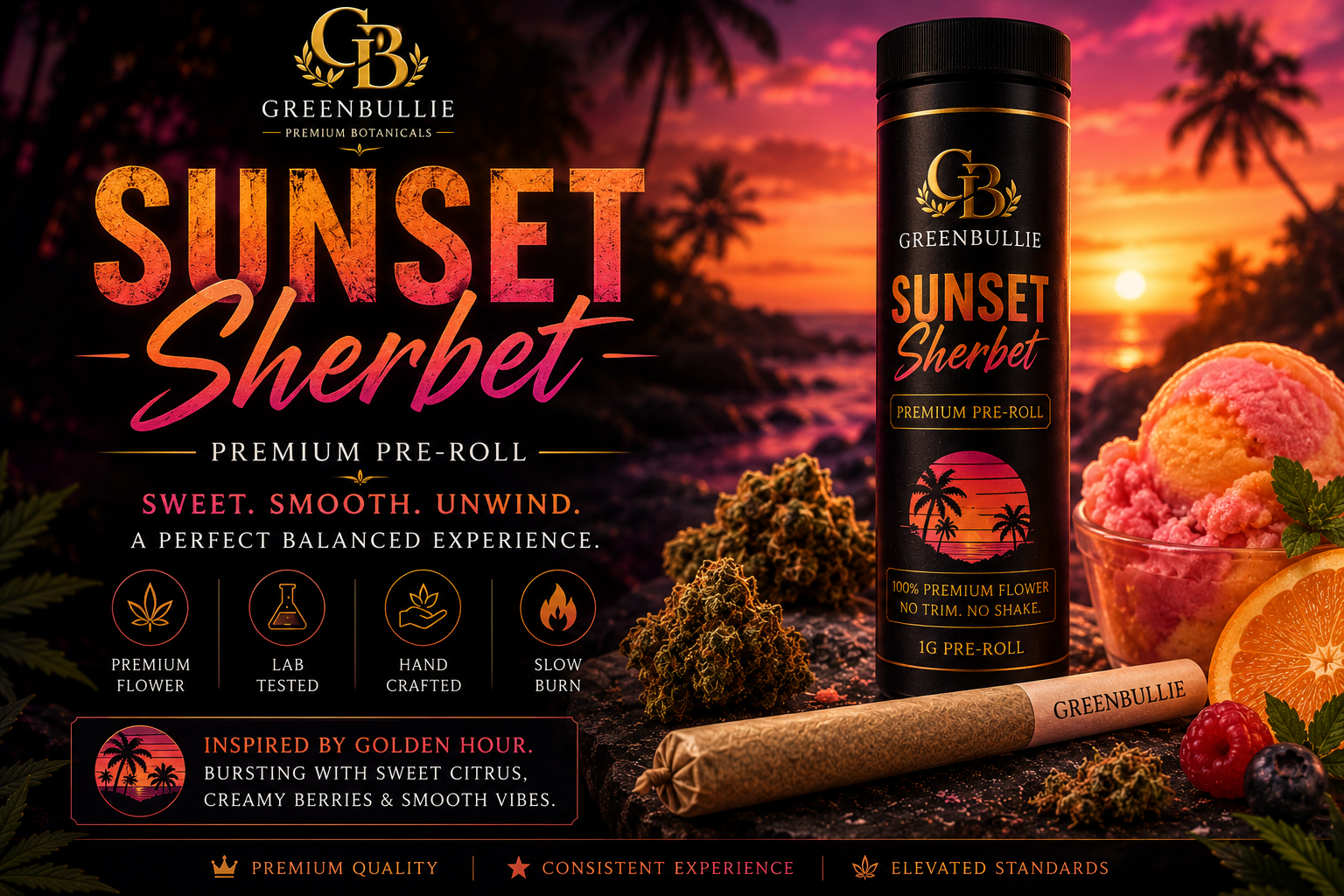 Sunset Sherbet — Pre-Roll| Greendoor/House Blend