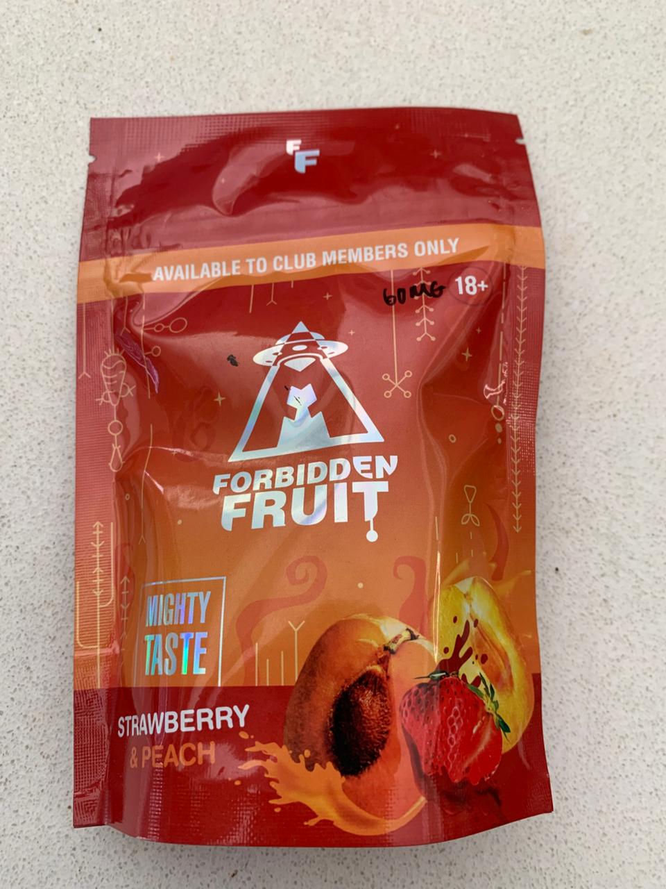 Forbidden Fruit Strawberry & Peach -60mg's Gummies Pack
