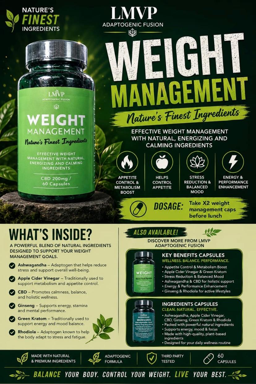 LMVP Weight Management — 60 Capsules+200mg | Wellness Range