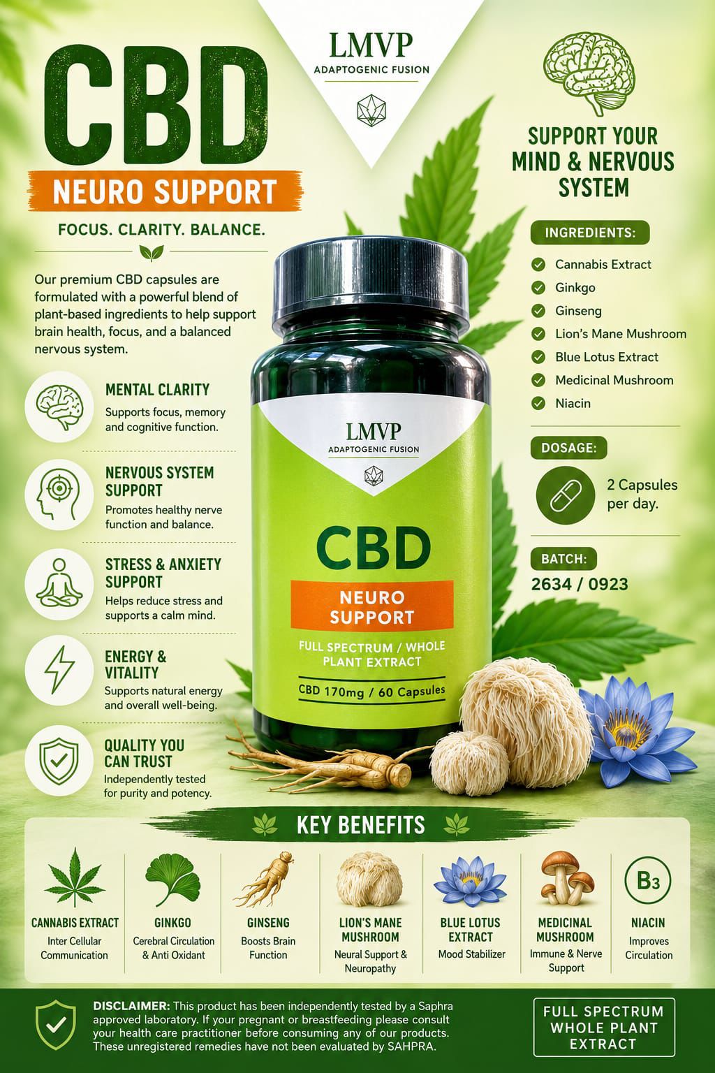 LMVP Neuro Support — Capsules(60)| Wellness Range