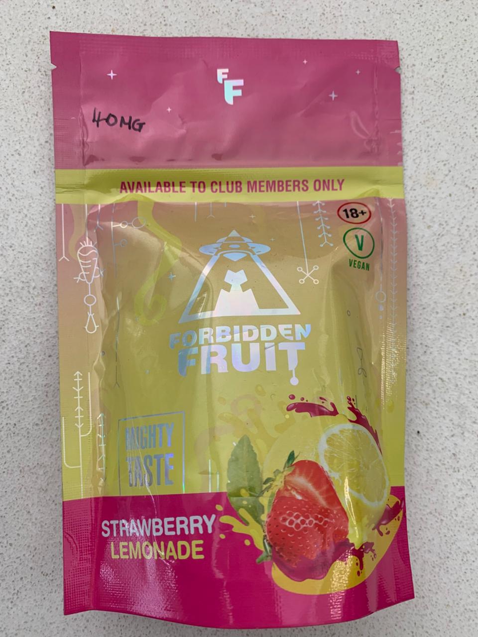 Forbidden Fruit Strawberry & Lemonade — 40mg's Gummies Pack