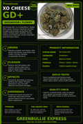 XO Cheese GD+ GreenDoor+ Flower | GreenBullie Express