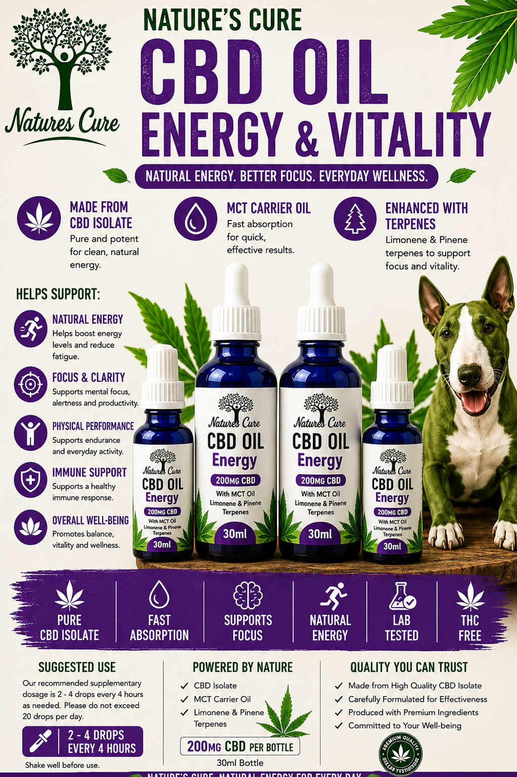 CBD Oil Energy & Vitality | Natural Energy, Focus &; Daily Performance