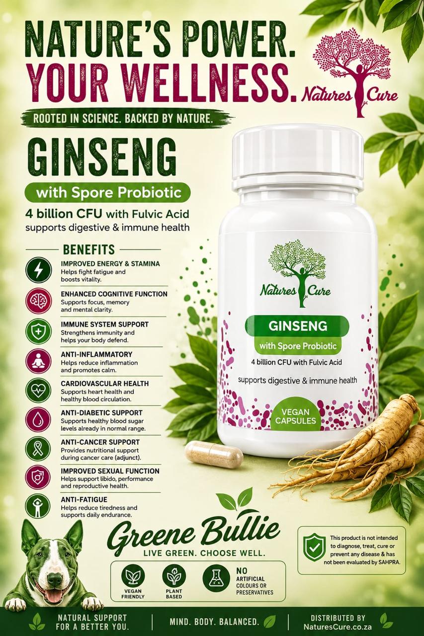 Ginseng with Spore Probiotic | Premium Energy, Focus & Daily Vitality Support