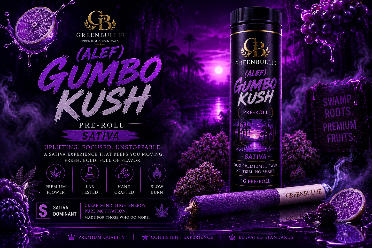 (Alef) Gumbo Kush — Pre-Roll (Sativa) | Greendoor/House