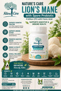 Lion's Mane with Spore Probiotic | Brain Health, Focus & Cognitive Performance